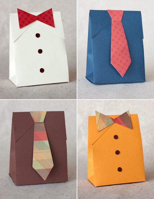Father's Day Paper Crafts - Tie Shaped Gift Box - Paper Crafts Resource for  Teachers & Parents! 