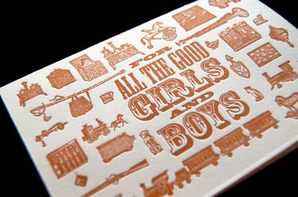 Kirtland House Letterpress Christmas Cards