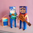 Flight of the Conchords Paper Toys