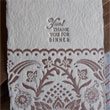 Fresh Heifers Letterpress Thank Yous